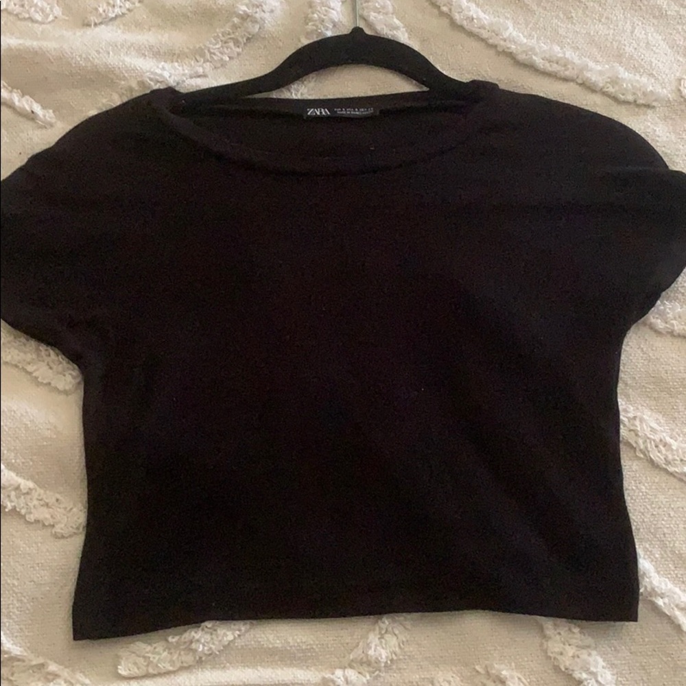 Zara basics crop top